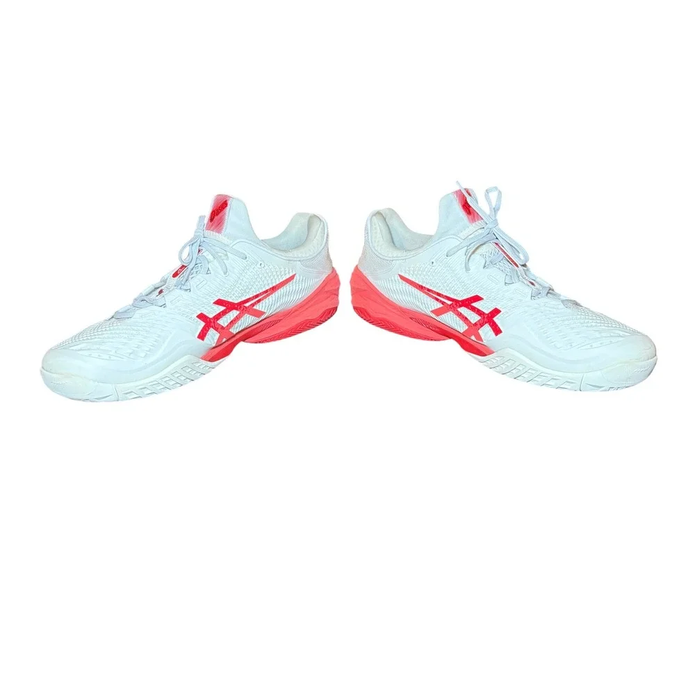 Asics‎ Court FF 3 Mens Tennis Shoes White Red 1041A522 FlyteFoam Size 15